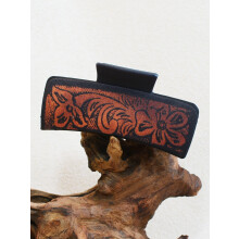 Western Denim Claw Clip with Fox Pattern 1 Color