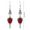 Vintage silver bat drop earrings Gothic punk Halloween 2