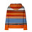 Women's Waffle Knit Hoodie Rainbow Drawstring Long Sleeve 4