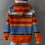 Women's Waffle Knit Hoodie Rainbow Drawstring Long Sleeve 5