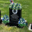 Artificial Rose Headstone Flower Saddle 1 Piece 4