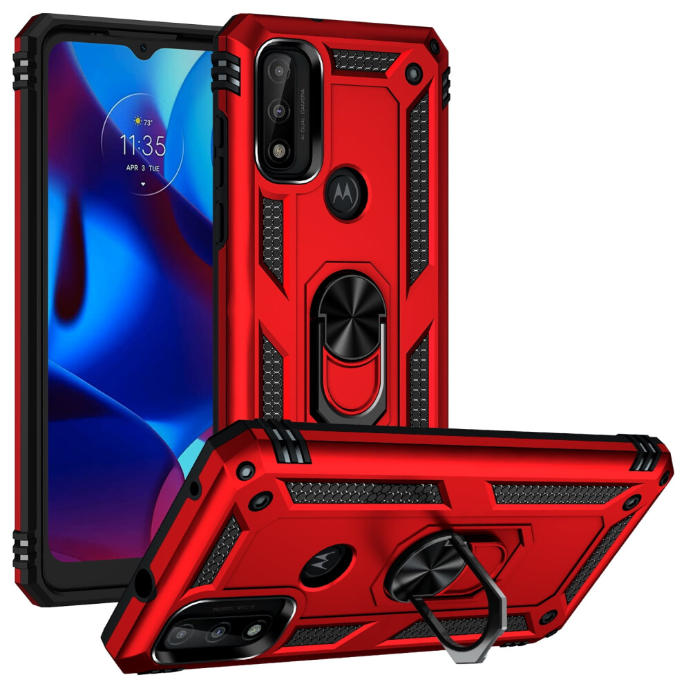 Moto G Pure ÆÆºå£³ ÅÈ§É²Æ 360Åº¦ÆÈ½¬Æ¯Æ¶ Çº¢È² 9362892856396
