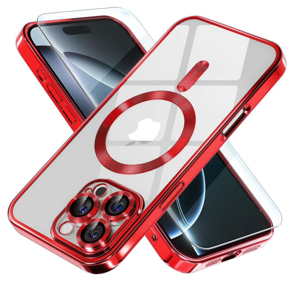 Iphone 16 Pro Max Shockproof Transparent Case And Tempered 9132278427232
