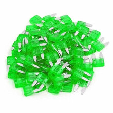 Auto Fuses 30 AMP Mini Blade Style 100 Pack