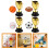 Kids Football Trophy Plastic Smooth Surface 4 pcs 1