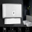 Wall-Mounted Tissue Dispenser White 6