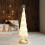Glass LED Christmas Tree Lamp Warm White Battery Operated 4