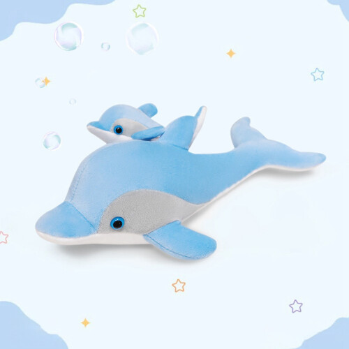 Simulation Dolphins Plush Toy Lifelike Lint-Free 1 Piece