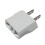 Plug Adapter White European to US Converter 2 Pack 1