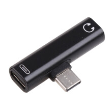 USB-C to 3.5mm headphone adapter 2-in-1