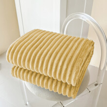 Flannel Fleece Throw Blanket 40x30 inches Thick Ribbed