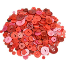 Resin Buttons Colorful Red 650 pcs Jewelry Sewing Supplies