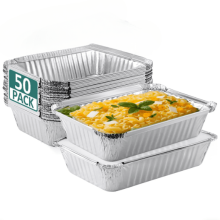 Aluminum Foil Pans Extra Heavy Duty 230ml 50-Pack