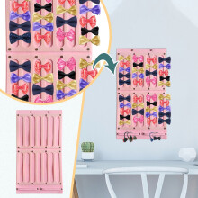 Hair Bow Organizer Wall Hanger Natural Material 26x13.7 In