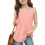 Girls Summer Tank Top Crew Neck Sleeveless Solid 3-13 Years 2