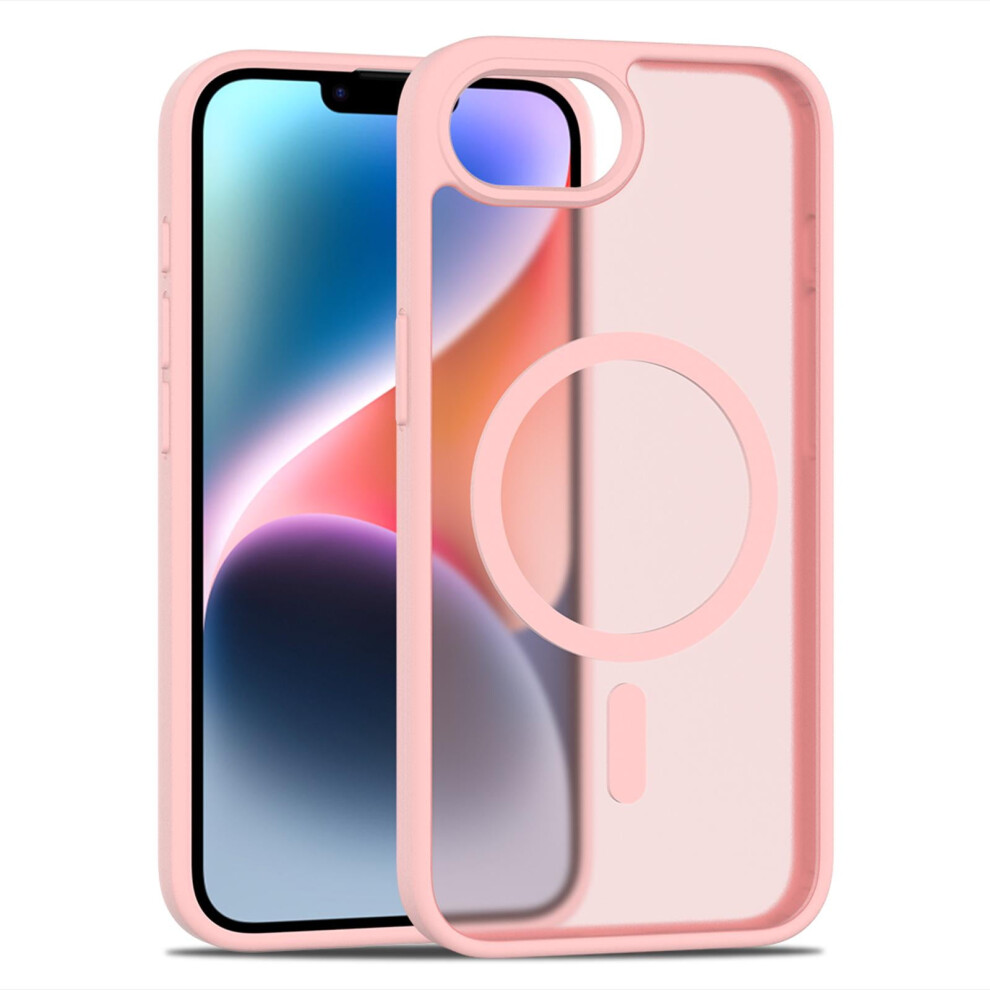 Iphone 16E Case 6.1 Inch Magsafe Shockproof Frosted Pink 9401284145905