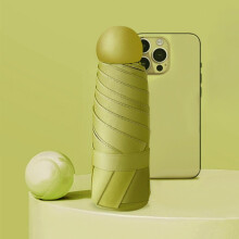 Portable capsule sunscreen umbrella 6-bone