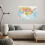 US Color Map Poster Topographical Features 12x18 Inch 6