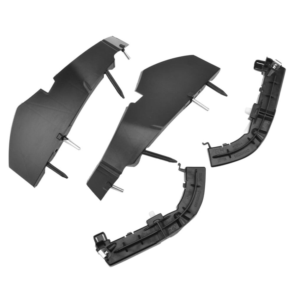 Dodge Challenger Bumper Fascia Support Bracket Set 2015-2022 Black 9401284140405
