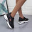 Itsun Damen-Sneaker, Schwarz, US 7,5 6