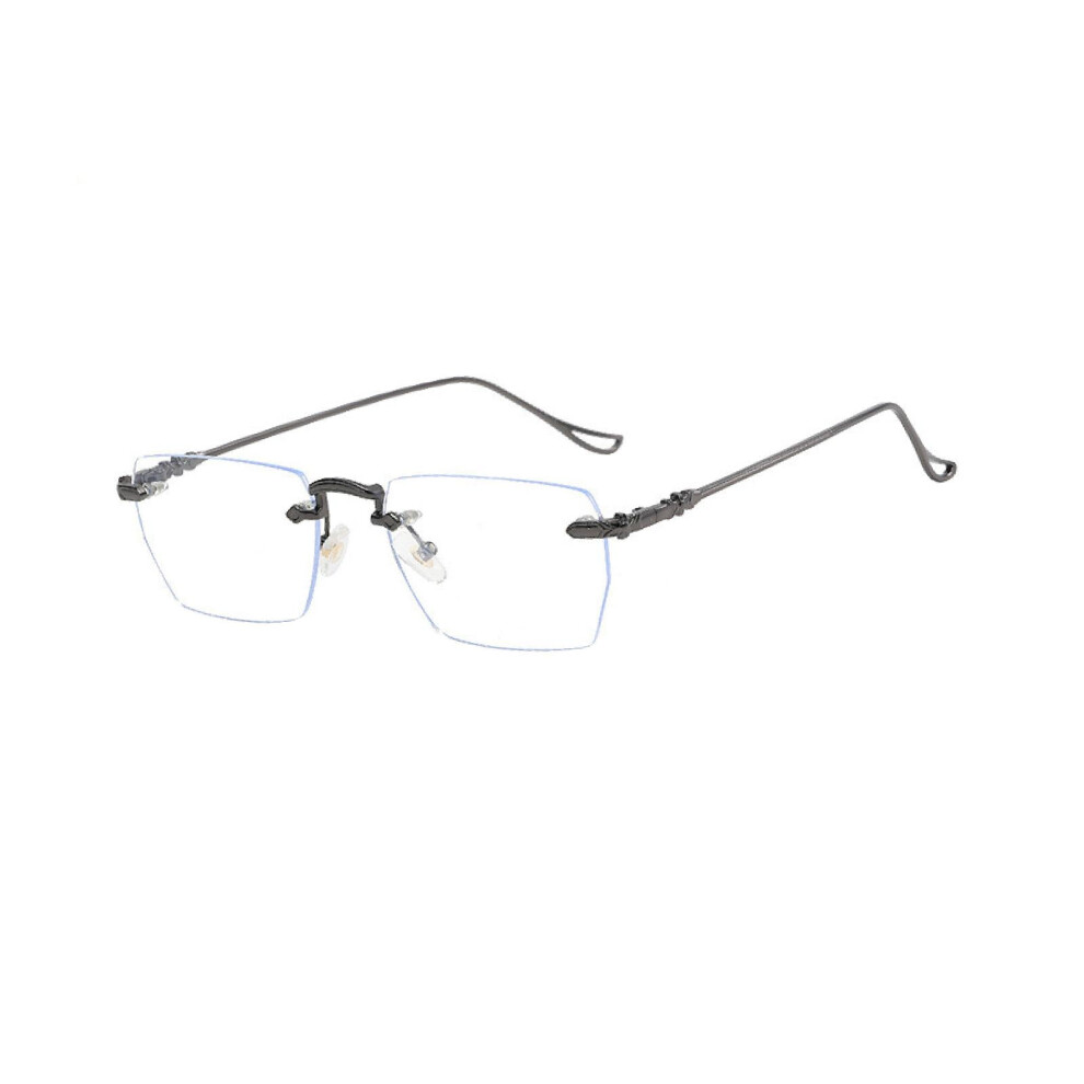Gaming Eyeglasses Rimless Clear Lens Blue Light Blocking