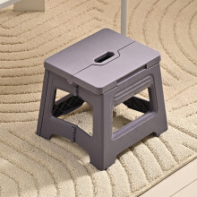 Taburete de ducha plegable de plástico con reposapiés de 8 pulgadas.