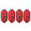Japanese-style chochin lantern 10 inch 4 pcs 1