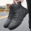 Men's Casual High-Top Leather Boots Warm Short Style 4