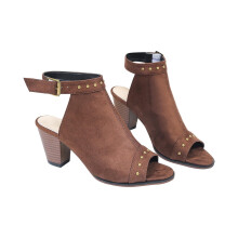 Women's Chunky Block Heeled Sandals Peep Toe Ankle Strap Slingback Vintage Heels Sandals for Women