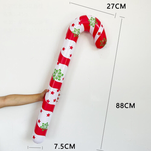 Inflatable Candy Cane Balloon PVC Christmas Decoration