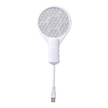 Electric Bug Racket for Indoor Outdoor Use White