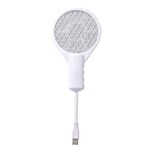Electric Bug Racket for Indoor Outdoor Use White