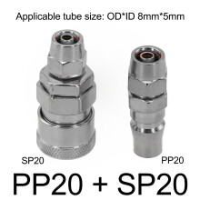 Quick Release Air Hose Fittings Coupler Connector Set 2 Pcs