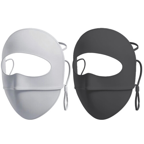 UPF 50+ full-face sun protection mask, breathable windproof
