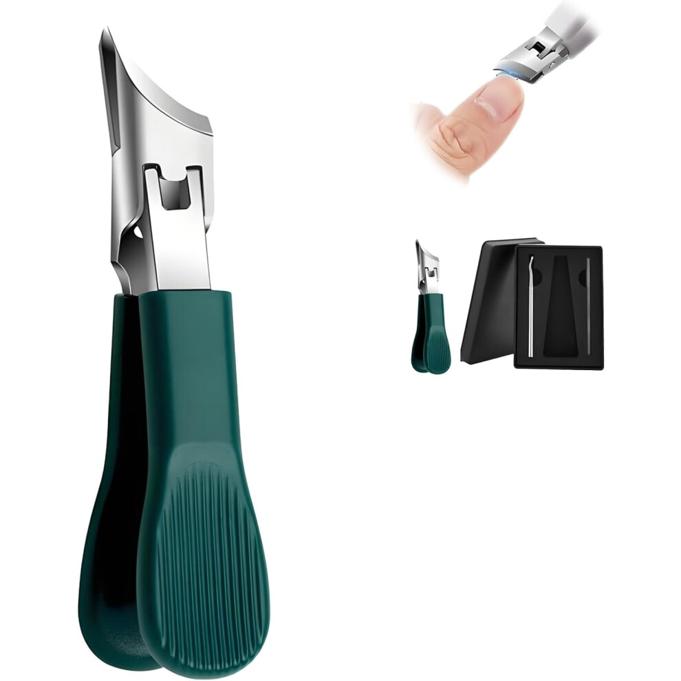 Eagle Beak Nail Clippers Set Green Wide Jaw Anti-Splash