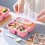 Bento Box Snack Container 3-Compartment Reusable 1