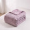 Hwkond Solid Flannel Throw Blanket Taro Purple 100x150cm 6