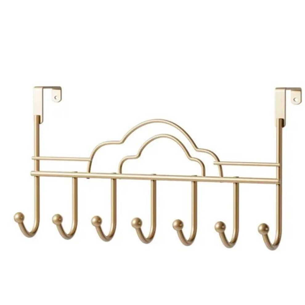 Gold Over-The-Door Hanger Hook Towel Rack Coat Organizer 1 9401284132738