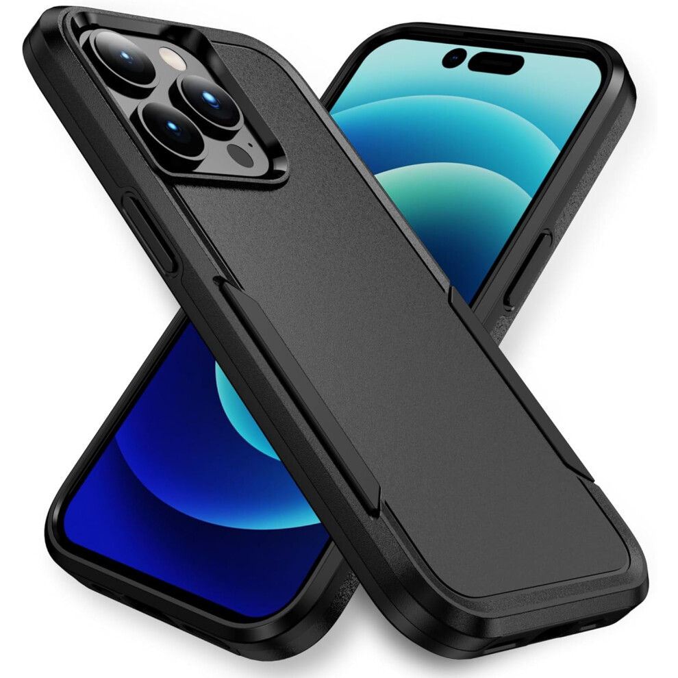 Iphone 14 Pro Heavy Duty Shockproof Case Black 9132278422602