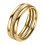 Titanium Wedding Band Set Gold Silver Plated 3 Pc 1