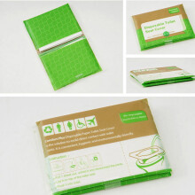 Capas descartáveis para assento sanitário, pacote com 50 unidades, portáteis para uso doméstico.
