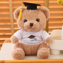 Graduation Plush Bear with Cap 23cm Soft Durable Keepsake