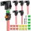 Θήκη ασφαλειών ATC/ATO 12AWG6 τεμάχια βαρέως τύπου με κάλυμμα 1