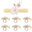 Ronds de serviette en forme de fleur de Phalaenopsis (6 pièces) 1