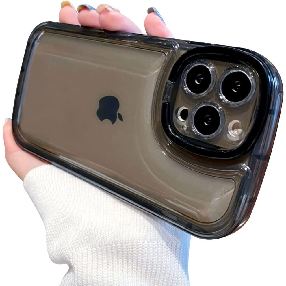 Iphone 14 Pro Clear Tpu Slim Shockproof Case With Kickstand 9132278428468