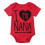 Baby Short Sleeve Romper Red Newborn-18M 1