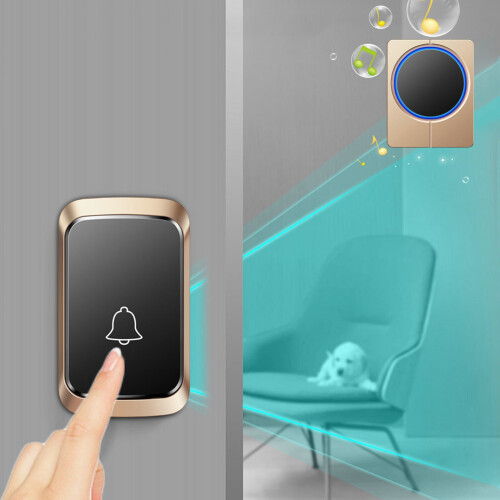 Wireless Door Bell Kit with Battery Power and CD-Quality