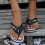 Schwarze Damen-Freizeitsandalen, Größe 40 3