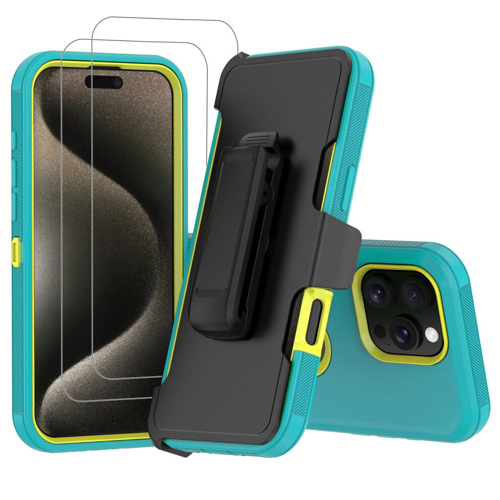 Iphone 16 Pro Max Heavy Duty Shockproof Case With Tempered 9027700680791
