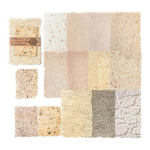 Scrapbook Paper Embossed Textured Set 12 Sheets